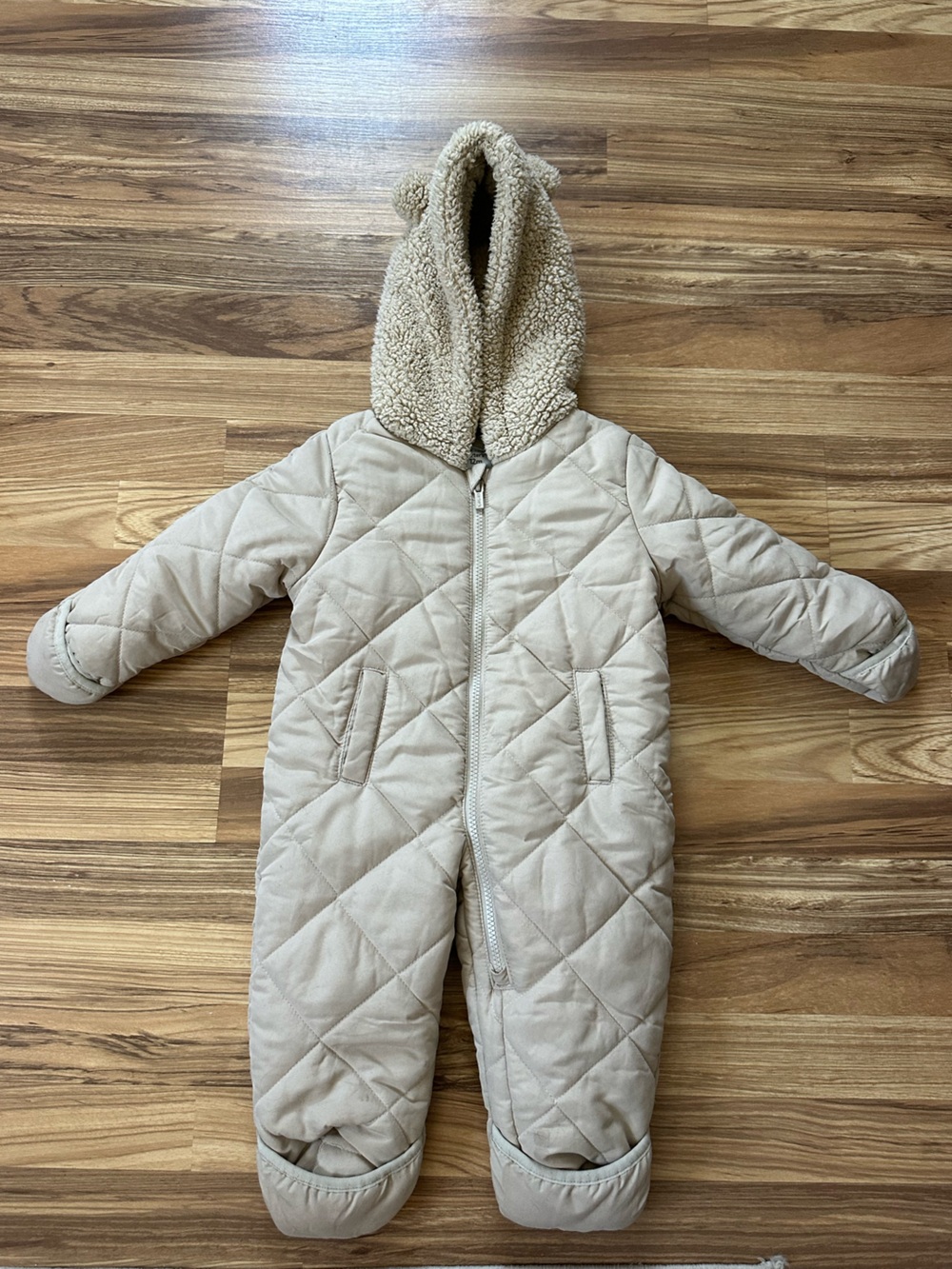 Carter's Tan 12 Month Snow Suit One-Piece
